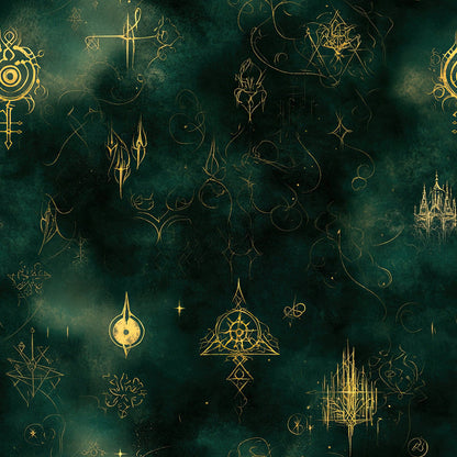 Gothic Fairytale Pattern 6 Minky Fabric