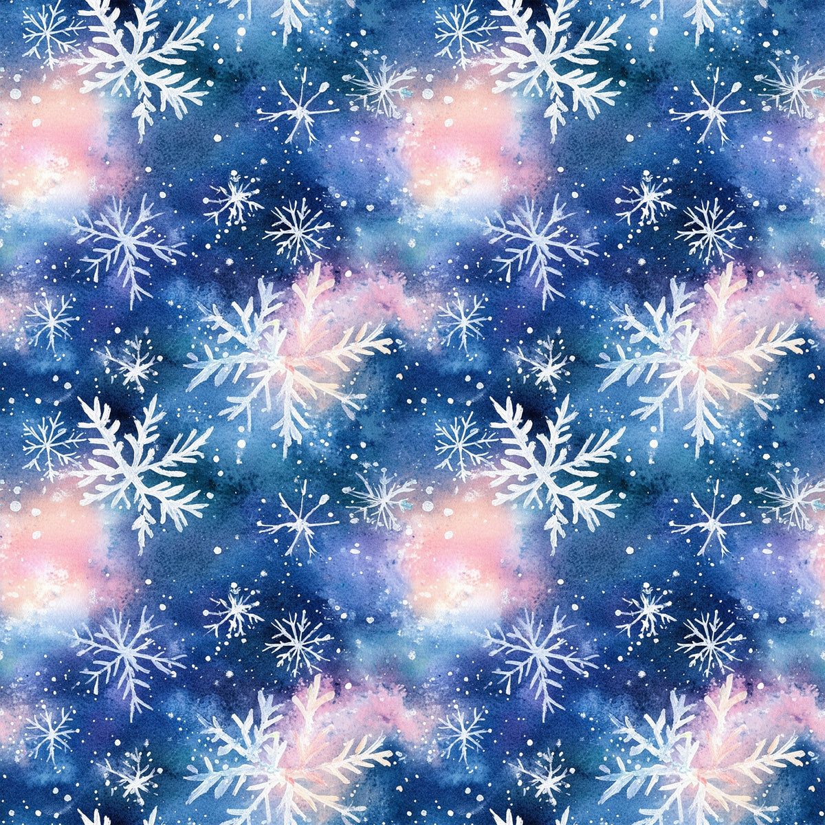 Midnight Poinsettia Pattern 2 Minky Fabric