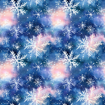 Midnight Poinsettia Pattern 2 Minky Fabric
