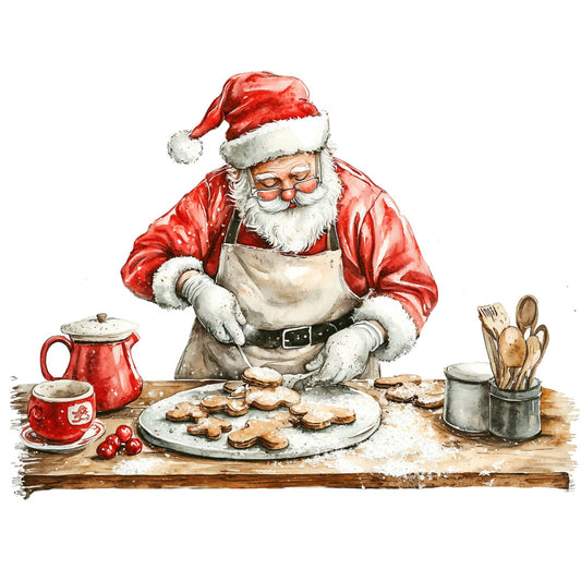 Santas Day Off Fabric Panel 30