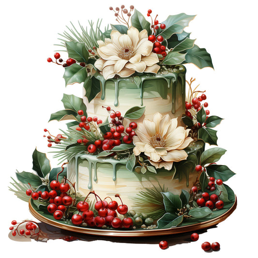 Elegant Christmas Fabric Panel 18