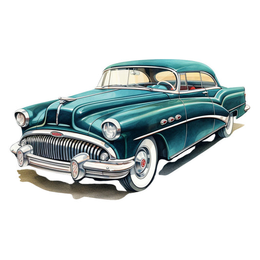 Vintage Cars Fabric Panel 22