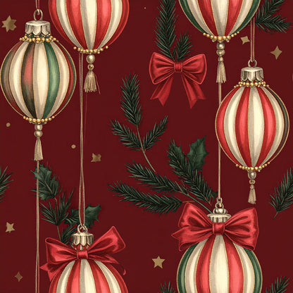 Velvet Noel Garden Pattern 3 Minky Fabric