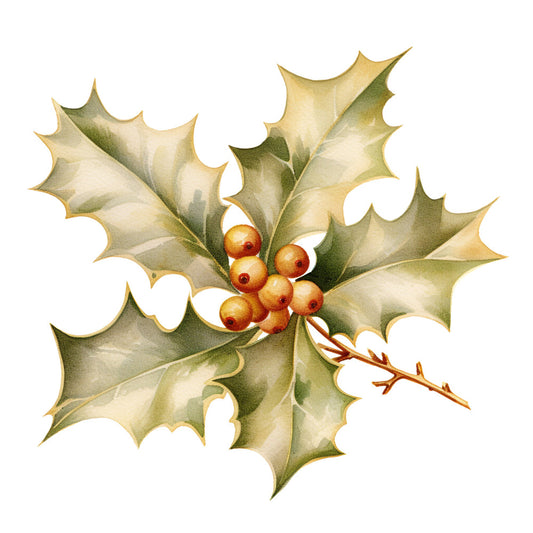 A Golden Christmas Fabric Panel 12
