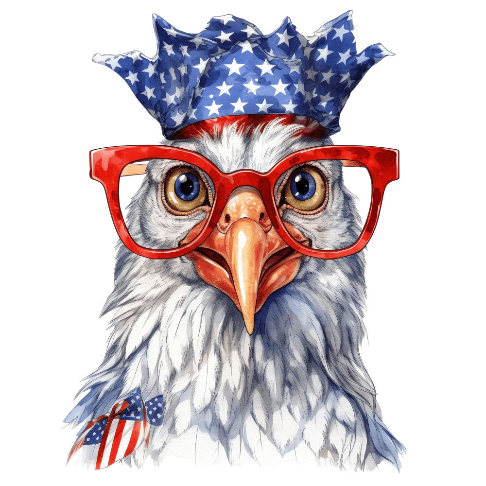 American Rooster Fabric Panel 1