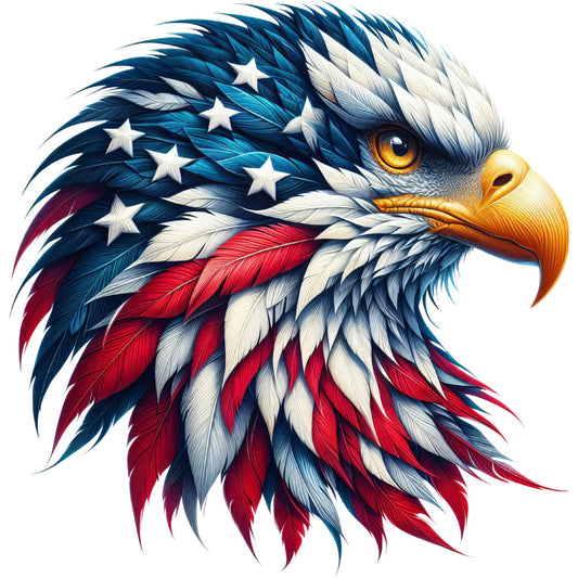 Patriotic Eagle Fabric Panel 1