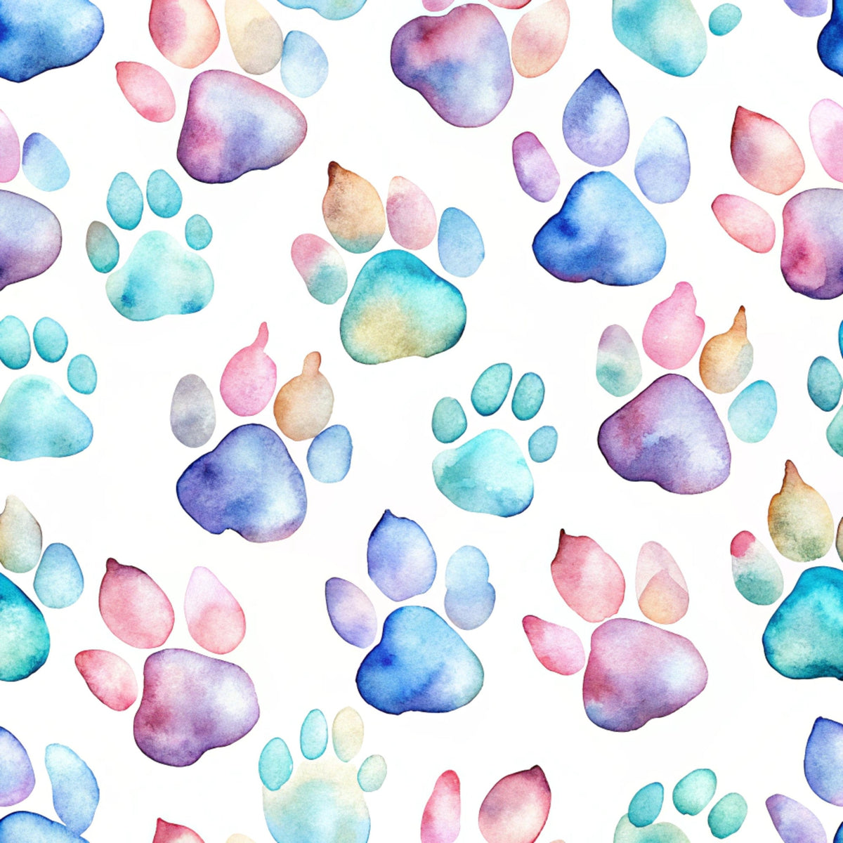 Puppy Prints Pattern 19 Minky Fabric