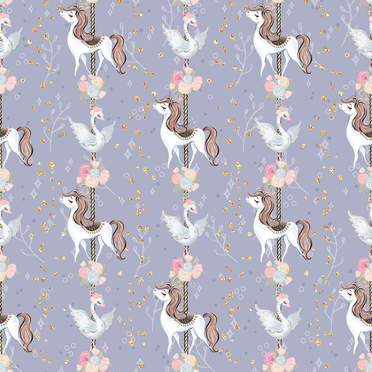 Carousel Dreams Pattern 8 Minky Fabric