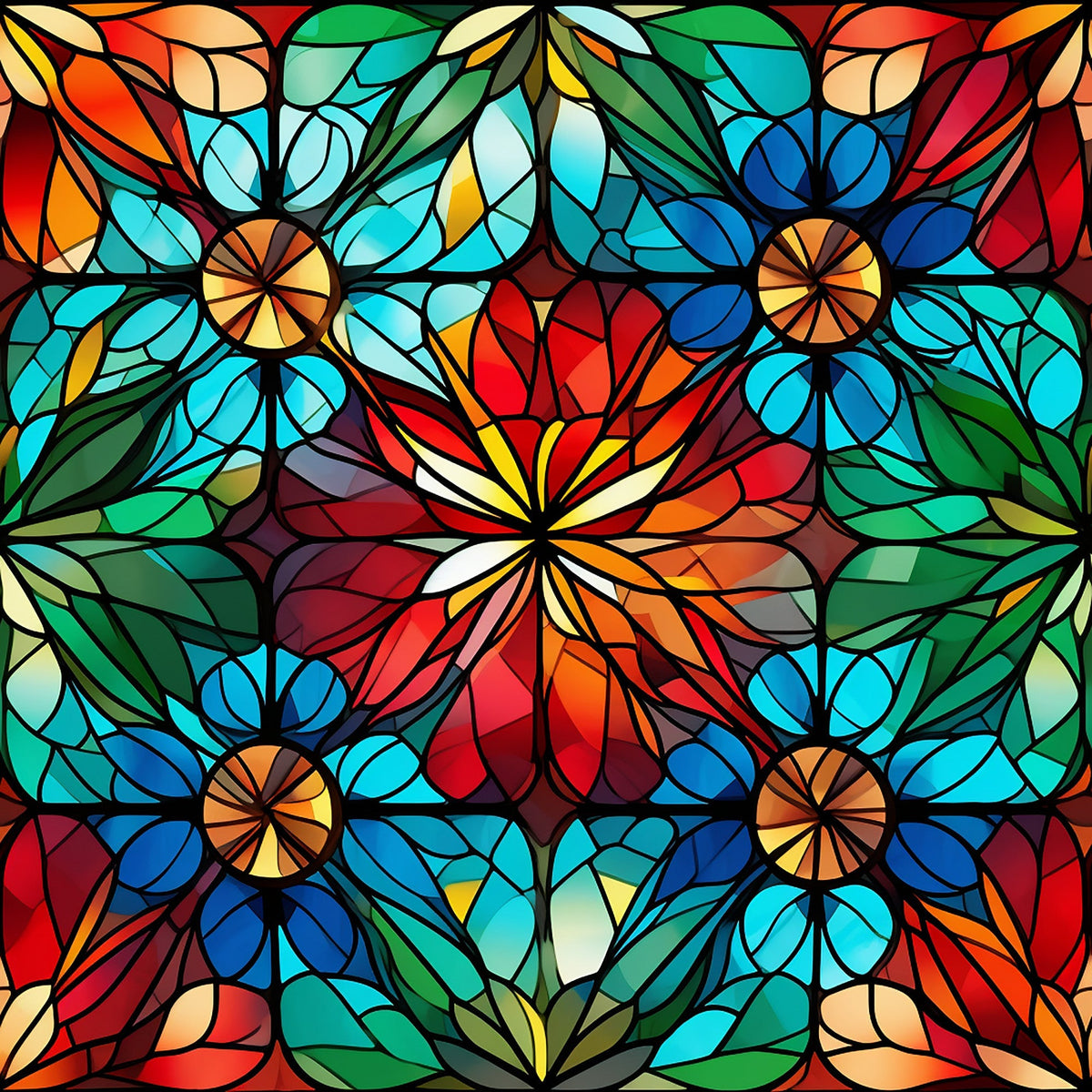 Cathedral Blooms Pattern 5 Minky Fabric