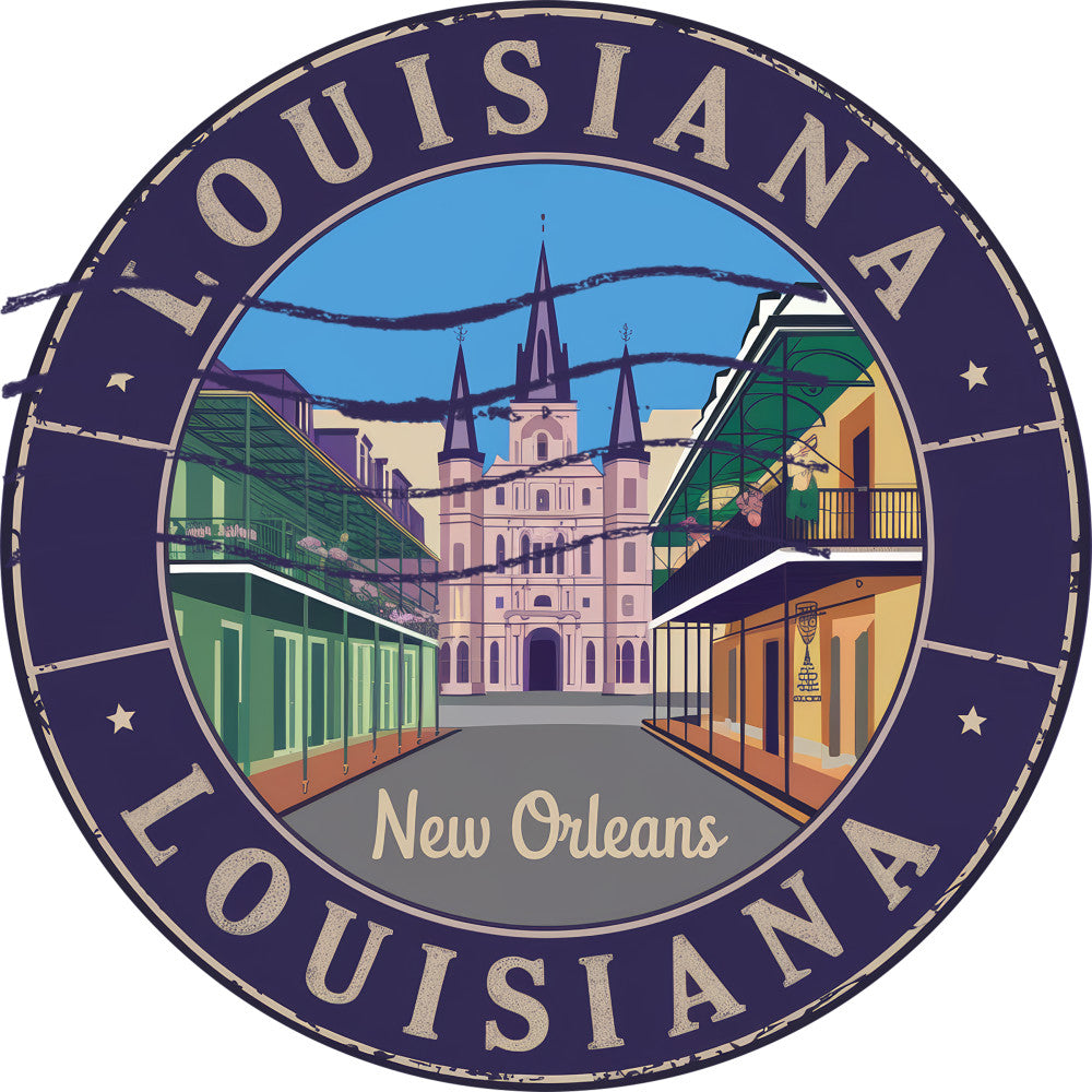 State Stamp Fabric Panel 48