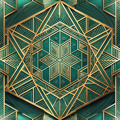 Gilded Gatsby Pattern 37 Minky Fabric
