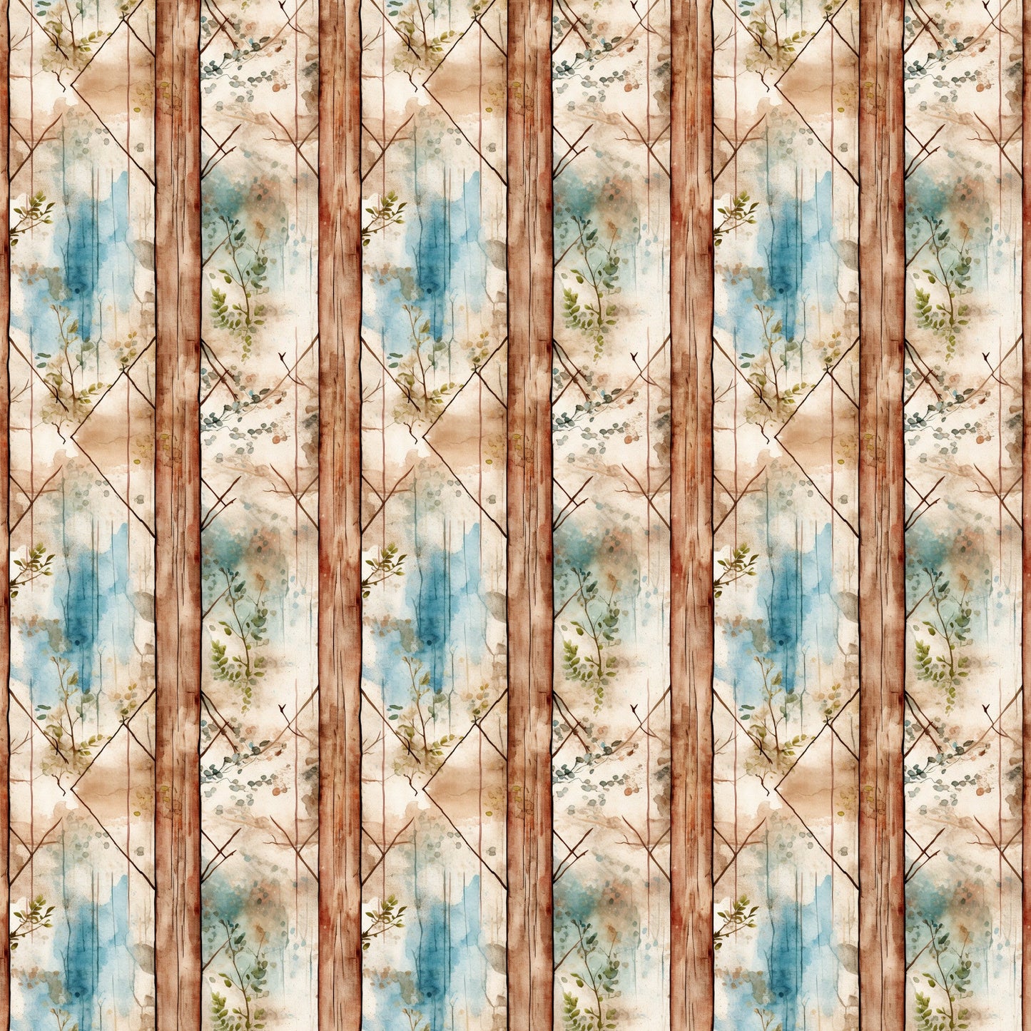 Shabby Rustique Pattern 3 Quilting Cotton Fabric