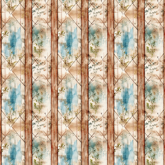Shabby Rustique Pattern 3 Quilting Cotton Fabric