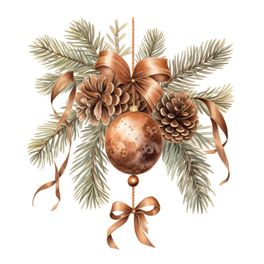 Antique Christmas Fabric Panel 31