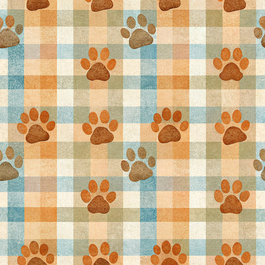 Dog Paws Pattern 27 Quilting Cotton Fabric