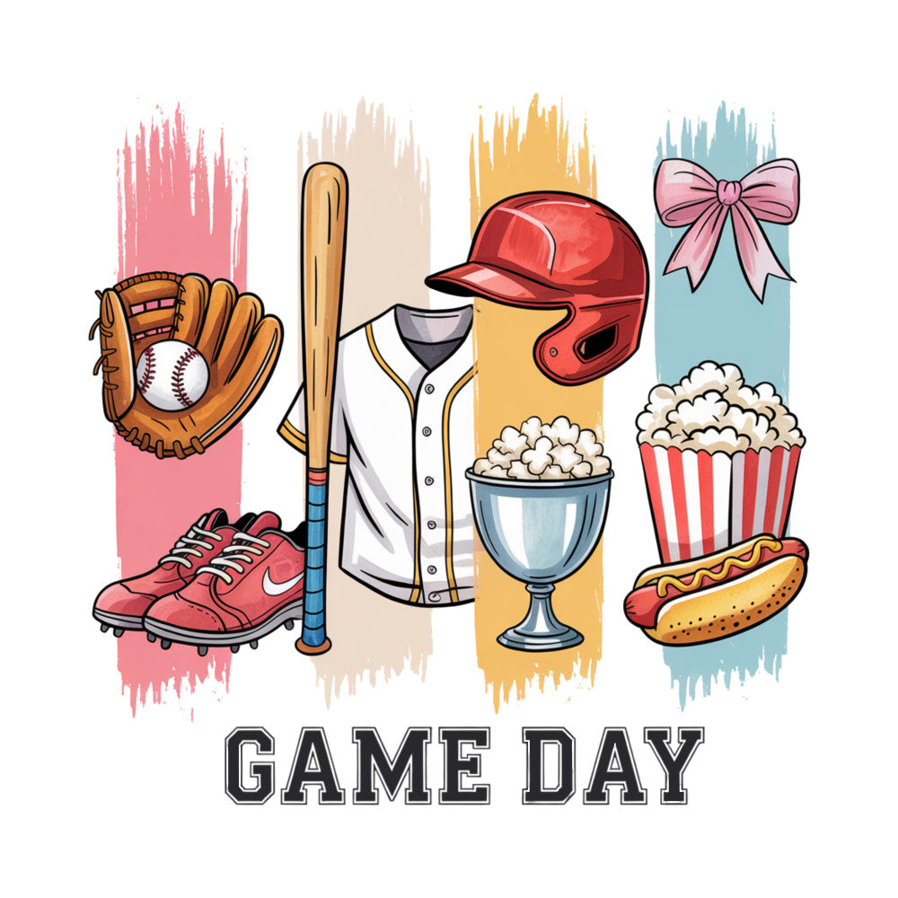 Baseball Brushstroke Fabric Panel 3