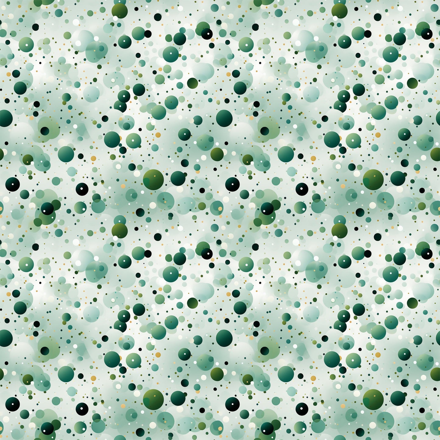 Green Confetti Pattern 11 Quilting Cotton Fabric