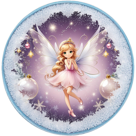 Winter Fairy Ornament Fabric Panel 7