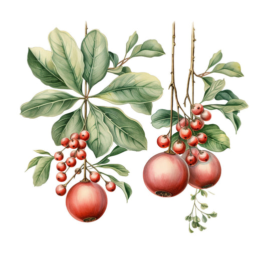 Holly and Baubles Fabric Panel 5