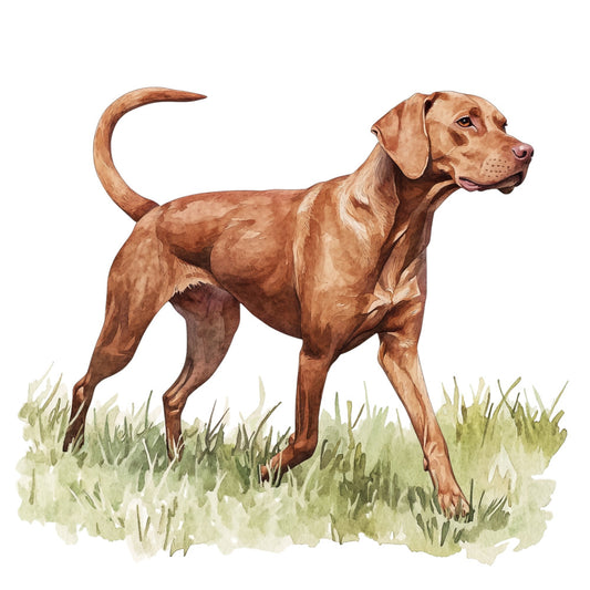 brown dog, chocolate brown, tan, cream, sage green, grass green, dog breed, sporting dog, retriever, animal, nature, hunting dog, outdoor, rustic, traditional, realistic, portrait, dog lover, pet themed, country, farmland, grass, field, nature inspired, dog panel, pet fabric, animal lover, vintage style