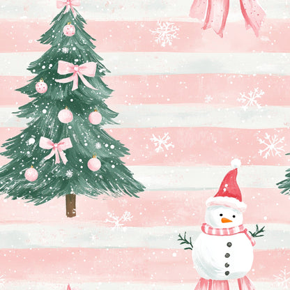 Peppermint Bows Pattern 6 Minky Fabric