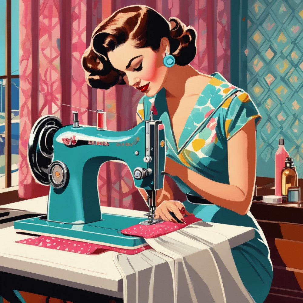 Sewing Ladies Fabric Panel 11