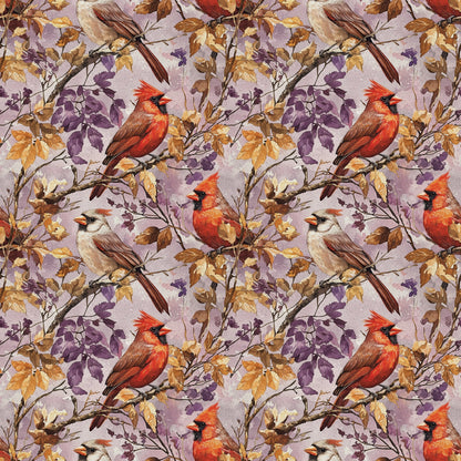 Plum Songbird Pattern 10 Minky Fabric