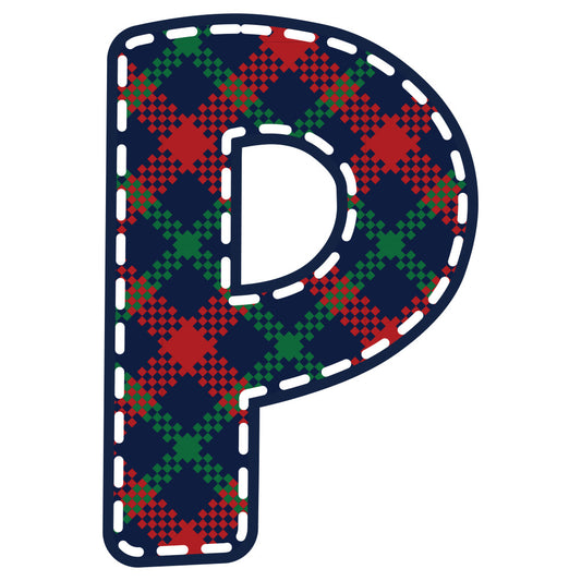 Christmas Alphabet Fabric Panel 28