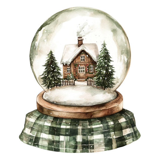 Green Christmas Fabric Panel 20