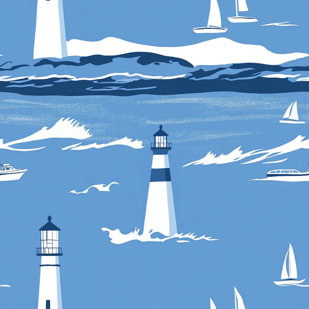 Beacon Bay Pattern 5 Minky Fabric