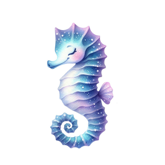 Watercolor Sea Fish Fabric Panel 5