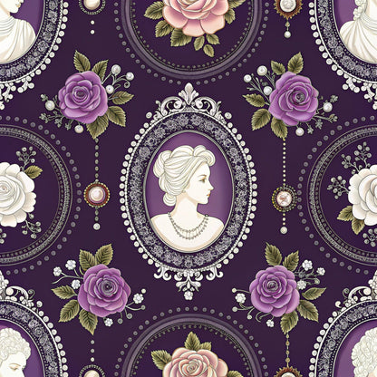 Velvet Rose Reverie Pattern 1 Minky Fabric