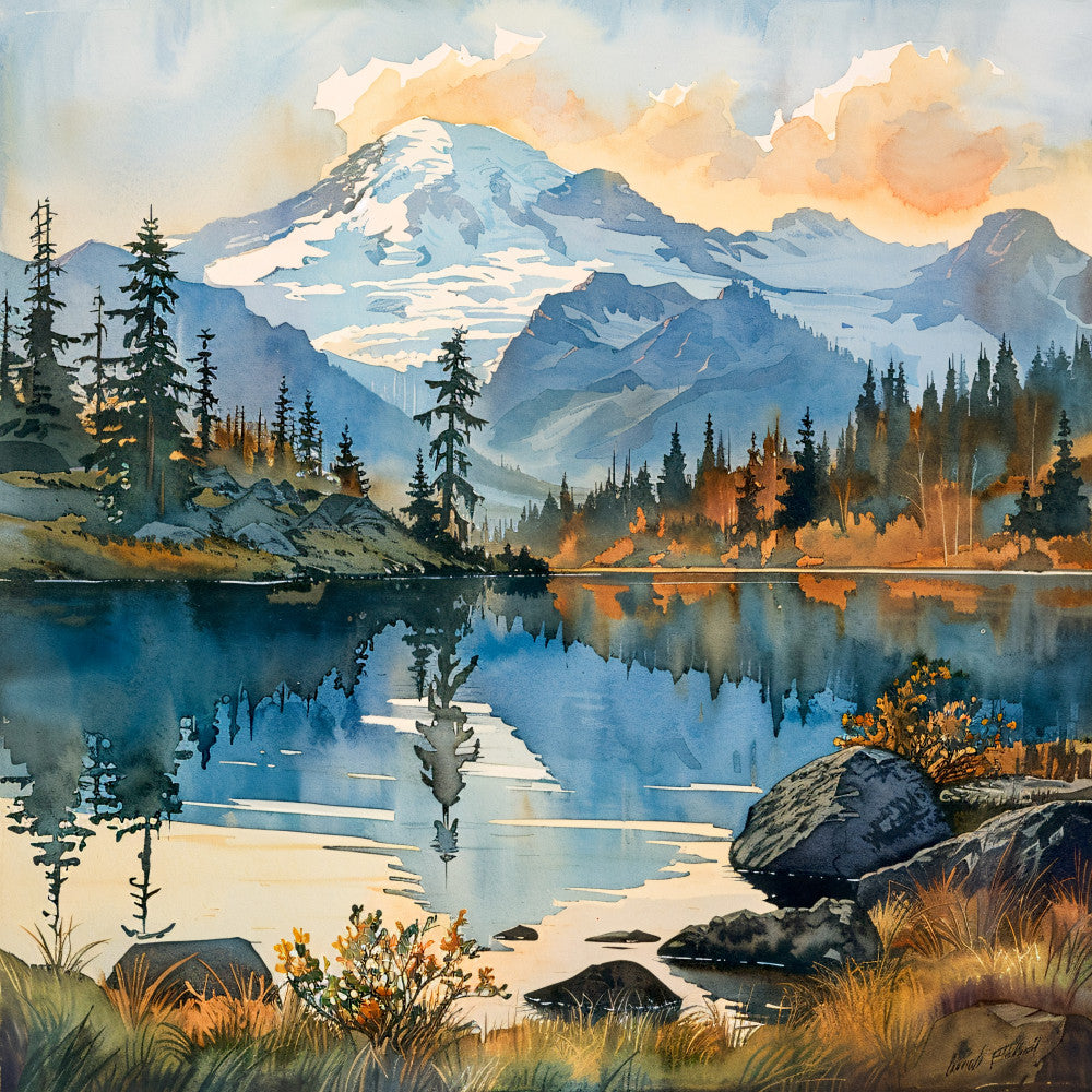 Washington Travel Art Fabric Panel 14