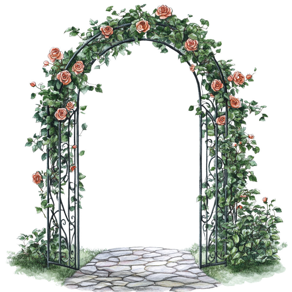 Vintage Garden Fabric Panel 29