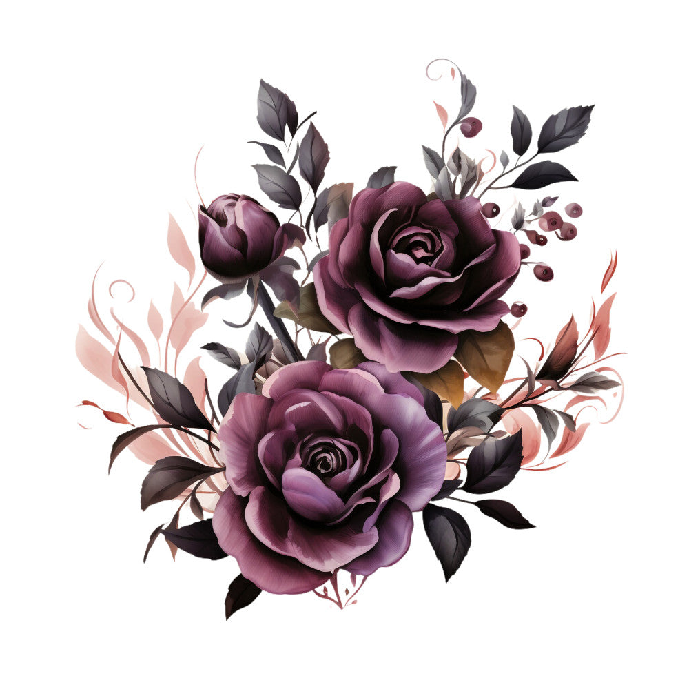 Gothic Floral Fabric Panel 17
