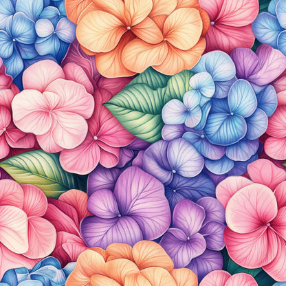 Hortensia Dreams Pattern 3 Minky Fabric