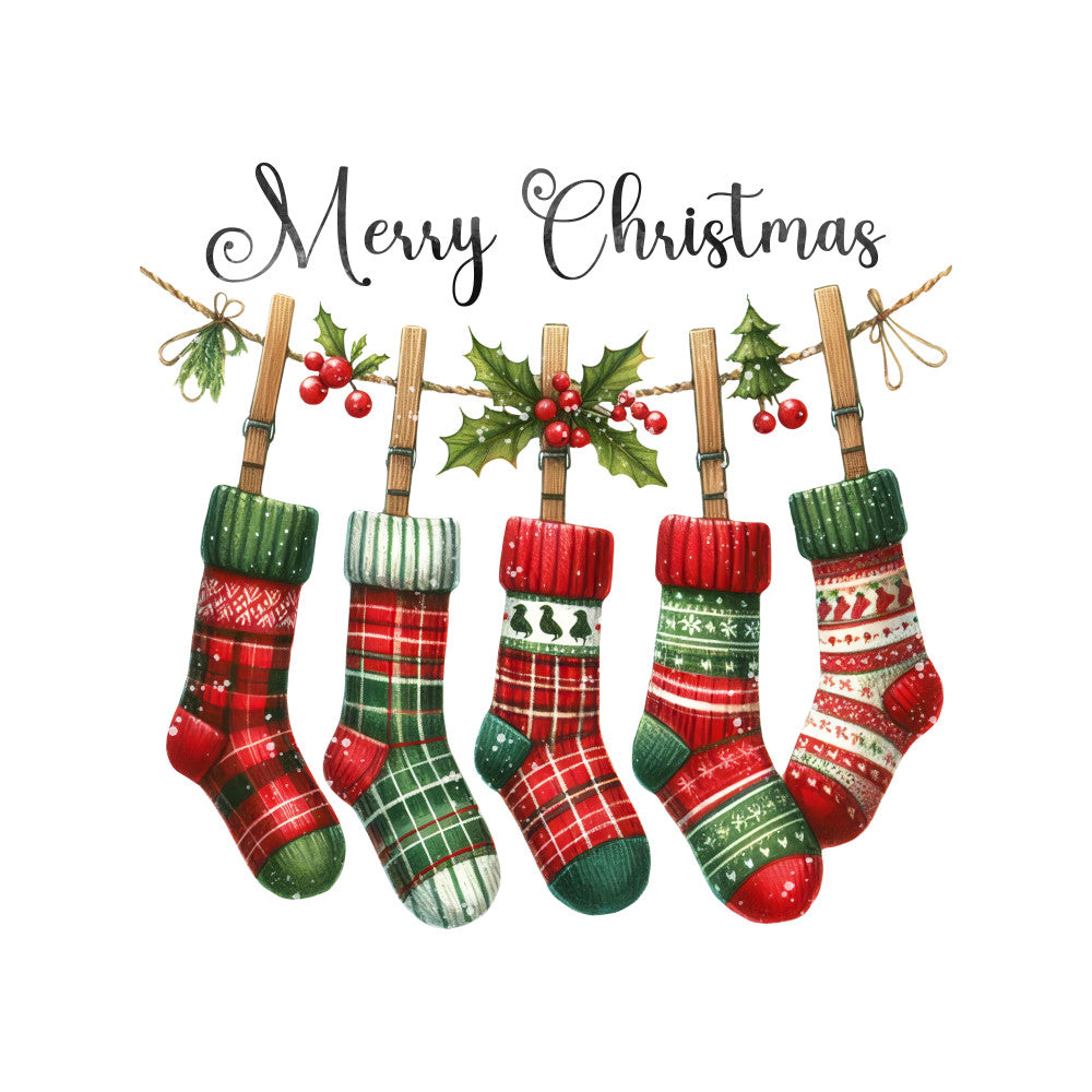 A Plaid Christmas Fabric Panel 9