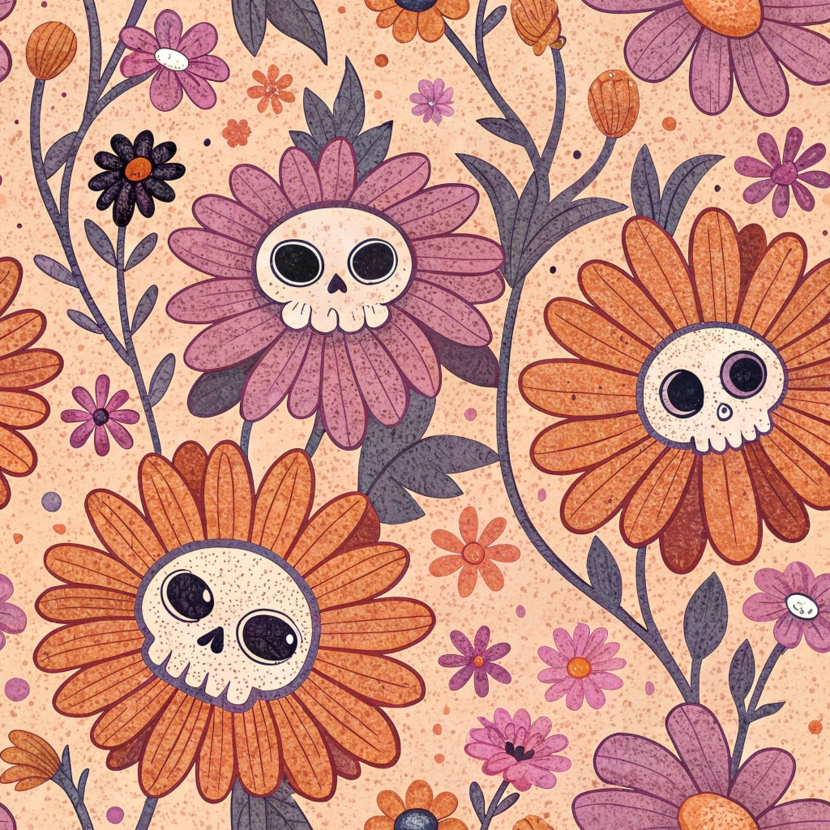 Groovy Ghouls Pattern 10 Minky Fabric