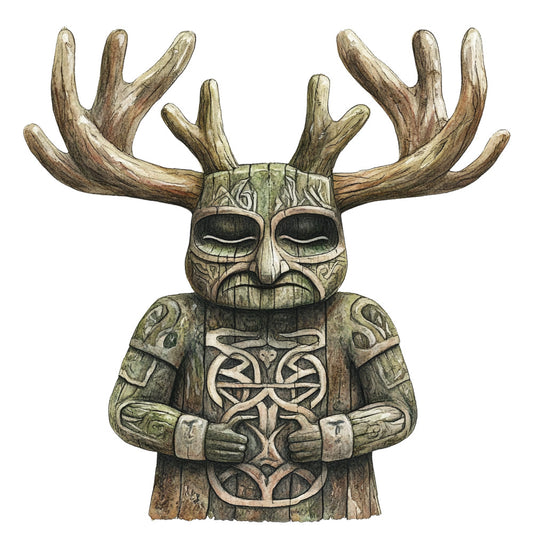 Nordic Totems Fabric Panel 23