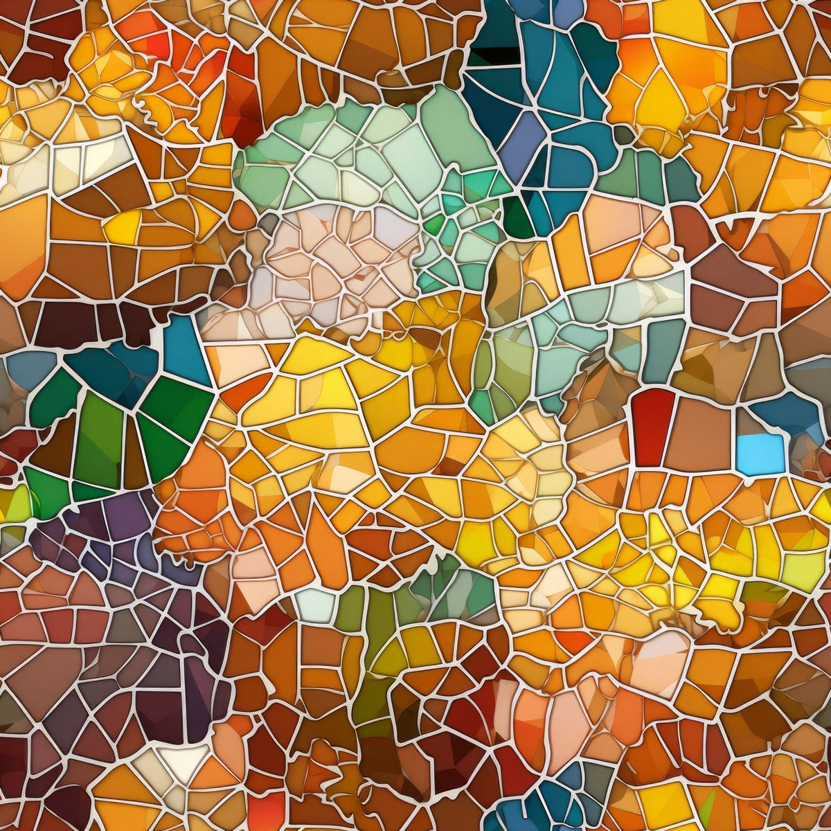 Terracotta Tesserae Pattern 10 Minky Fabric