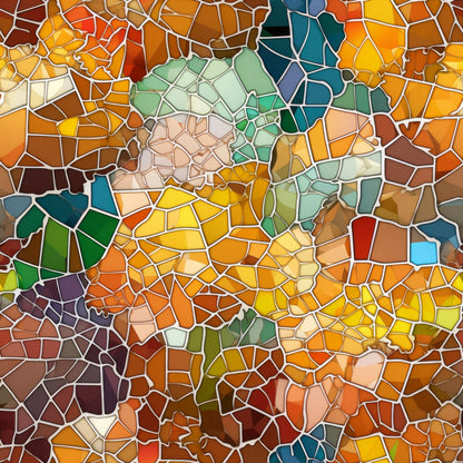 Terracotta Tesserae Pattern 10 Minky Fabric
