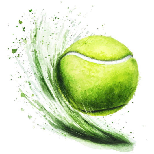 lime green, chartreuse, white, sports, tennis ball, athletic, motion, dynamic, splatter, watercolor, abstract, modern, contemporary, action, movement, competitive, energetic, vibrant, bold, artistic, painted effect, splash design, summer, recreation, games, active lifestyle, youth, bold graphic