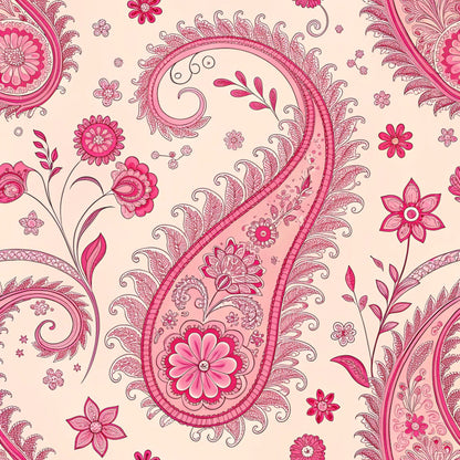 Midnight Paisley Garden Pattern 4 Minky Fabric