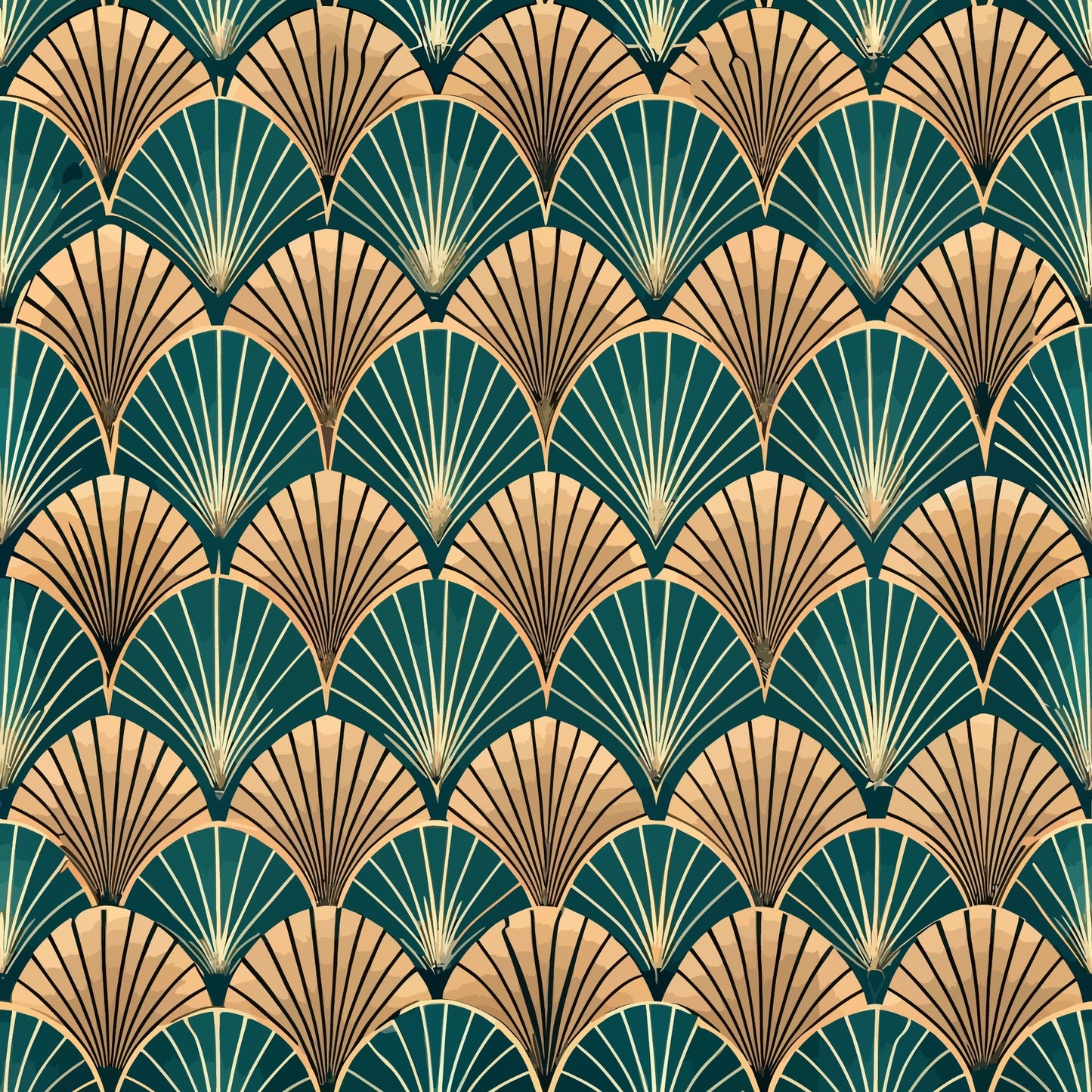 Art Deco Pattern 20 Quilting Cotton Fabric