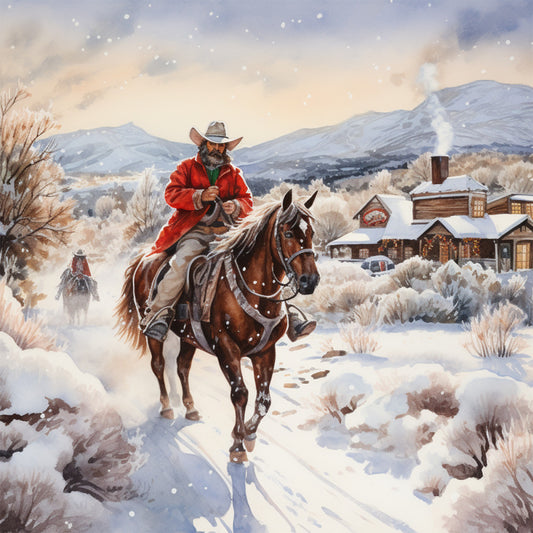 A Country Christmas Fabric Panel 79