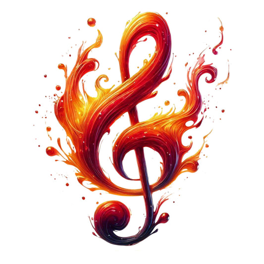 Musical Notes Fabric Panel 3