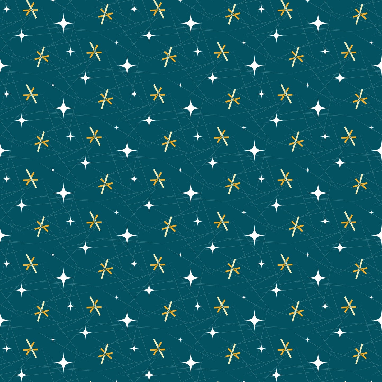 Atomic Starbursts Pattern 4 Quilting Cotton Fabric