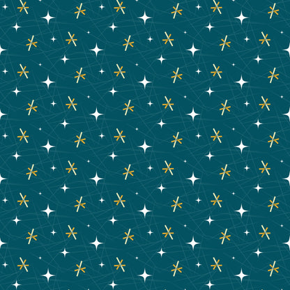 Atomic Starbursts Pattern 4 Quilting Cotton Fabric