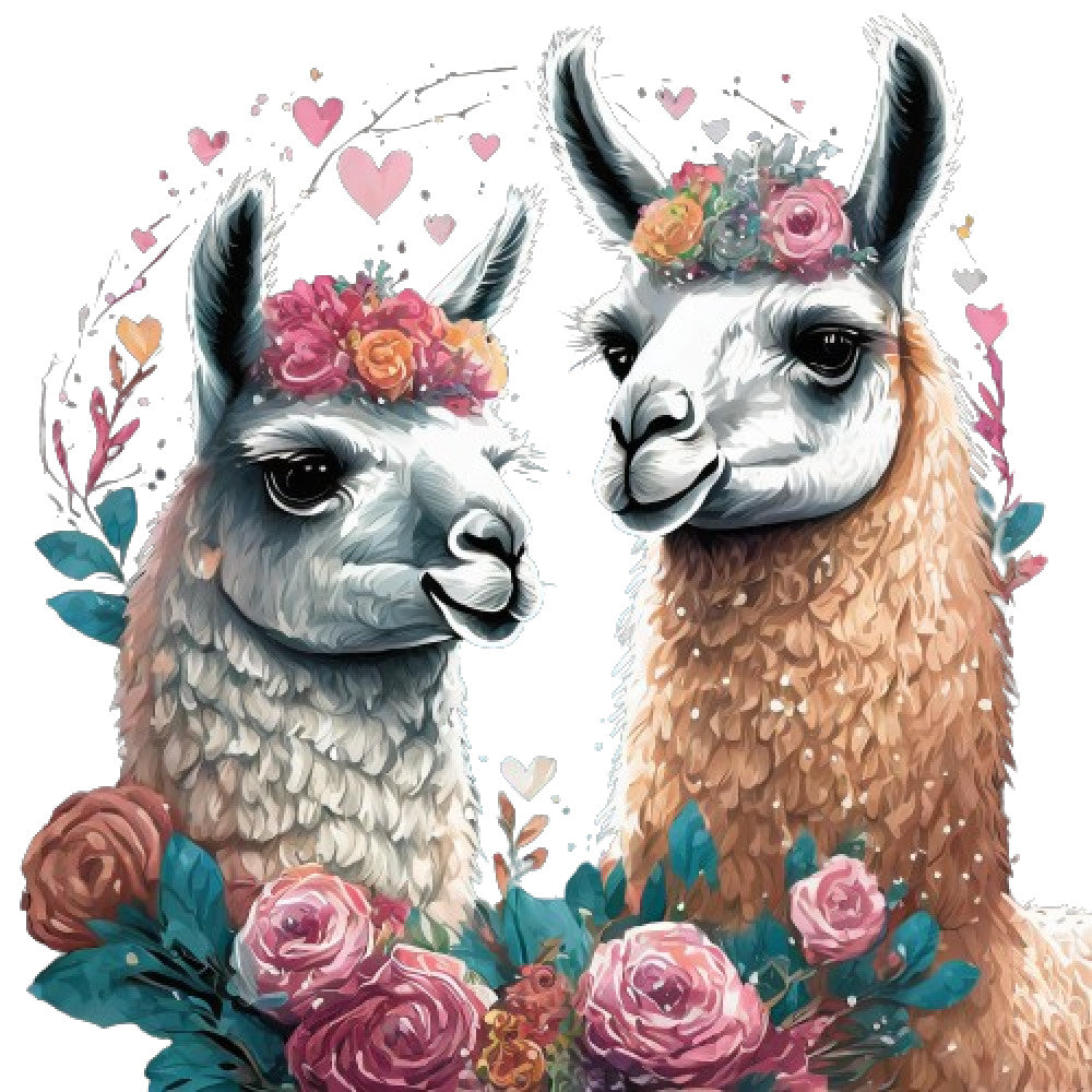 Llama Friends Fabric Panel 6