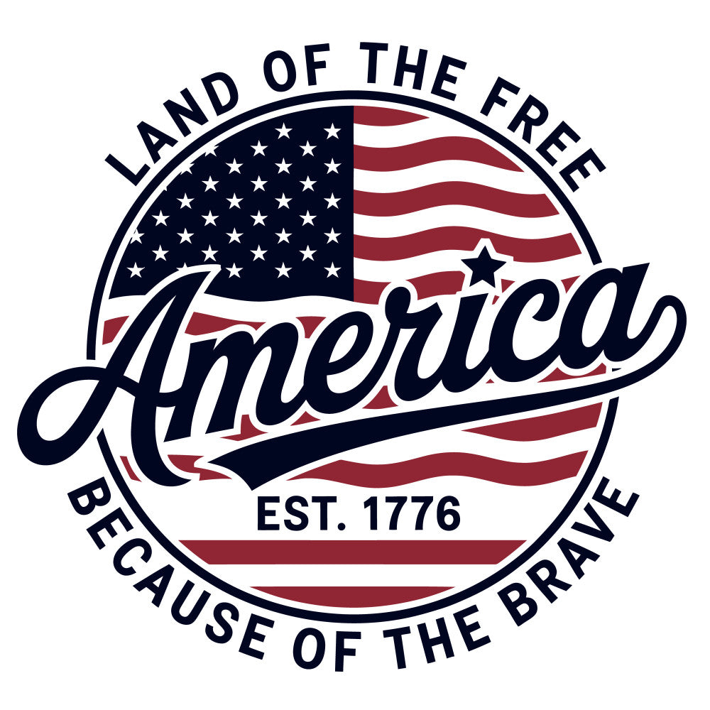 America Patriotic Round Fabric Panel 1